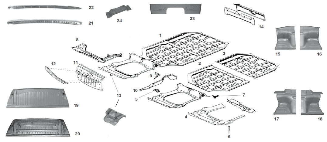 Floor Pan Parts...