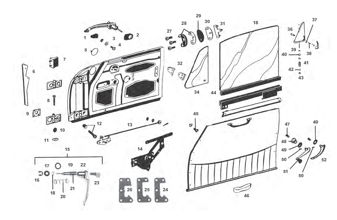 Door Hinge Shim: 901-531-391-20