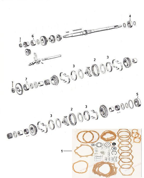 Transmission Internal Parts and Gaskets 