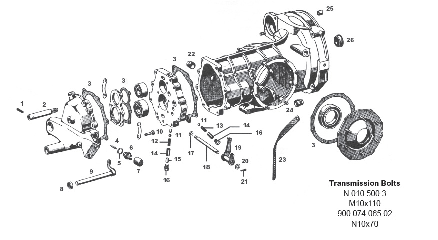 Transmission Case and External Parts