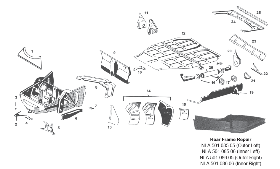 Floor Pans and Inner Structure