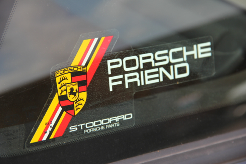 Original Porsche Emblem Coat Of Arms Logo Adhesive Label Sticker