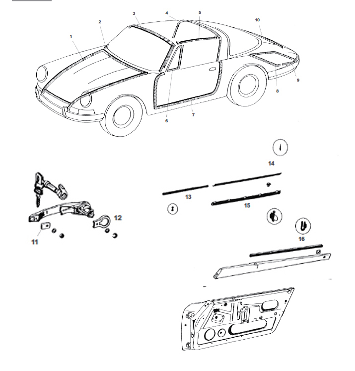 Targa Body Seals