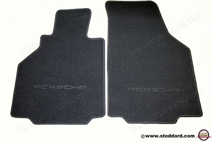 00004480053A10 Floor Mats (Set of Two) Black for Boxster 986 Porsche  Classic Part 00004480053A10
