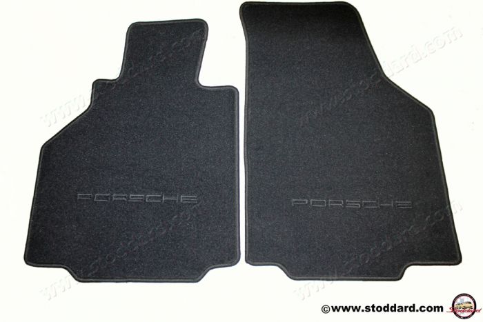 (Set Part 00004480053A10 Porsche Floor of for Mats Black 00004480053A10 986 Boxster Two) Classic