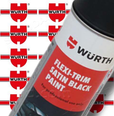 NLA09505300 Wurth FlexiTrim Satin Black Flexible Spray Paint.