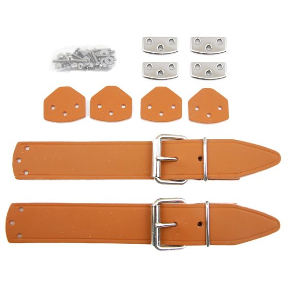 NLA51108010400 Leather Hood Straps, Tan, Fits 356 NLA51108010400 Leather Hood Straps, Tan, Fits 356