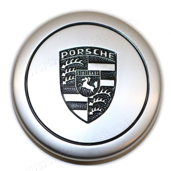 PCG90103920 Hub Center Cap with Black Painted Porsche Crest