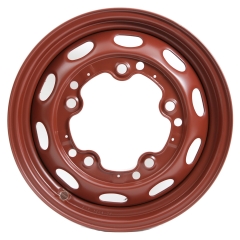 356-68-021 16x3.25-Inch Drum Brake Wheel With Red Oxide Finish. For Early 356 and 550 Spyder