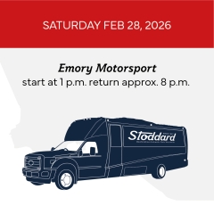 Bus Tour Ticket For Saturday - Visit Emory Motorsports Backerei