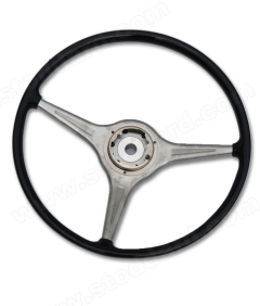 644-347-801-06 Steering Wheel for 356B T6, 356C, 420mm, Black Plastic, New Concours Quality 