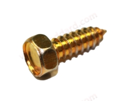 900-187-010-02 Fender Attaching Screw, Yellow Zinc. Fits 911 912 1965-1989