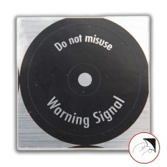 901-613-629-02 Decal For Hazard Emergency Light Switch, Fits 911 912 1965-1969