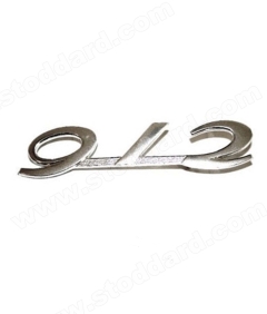 902-559-305-23 "912" Angled Silver Decklid Emblem fits, 912 1965-1966 