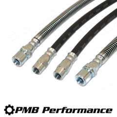 911-355-701-00 PMB Direct Fit Rubber Brake Hose Set For 911 1984-89 