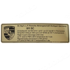 930-006-510-00 Ignition Timing Decal, Fits 911 911SC 1978-1983 