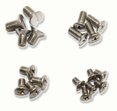 NLA-541-041-00 Stainless Windshield Frame Screw Set, Fits Roadster and Convertible D