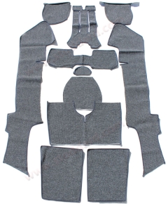 NLA-551-023-00 German Square Weave Carpet Set for 356C Coupe. Special Order, Specify Color in Order Comments