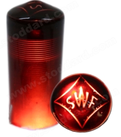 NLA-62-RED Turn Signal Stalk Knob, Translucent Red SWF for 356 Pre-A 