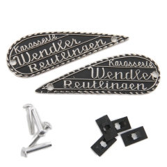 NLA-723-005-00 Wendler Badges, Cast Metal, Sold as a Pair, for 550 Spyder