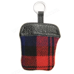 PCG-911-100-10 Key Case, Red and Blue Tartan  