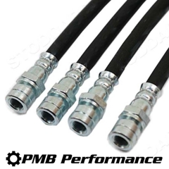 914-355-701-00 PMB Direct Fit Rubber Brake Hose Set, 914 1973-1976 