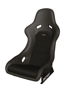 087-00-0B27 Recaro Classic Pole Position ABE Seat, Black Leather With Corduroy Insert