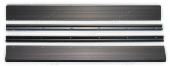 SIC-551-137-10-BLK Threshold Set, Black Anodized for 914. Includes two wide strips, two narrow strips, screws and rivets