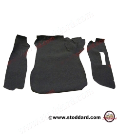 SIC-551-991-80 Front Trunk Mat Set, Charcoal Perlon. Fits 911 1977-1985 