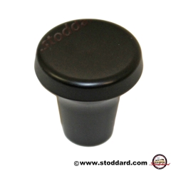SIC-552-821-20-BLK Dash Knob, Satin Finish, M6 Thread, Midsize for Headlights, or Cigarette Lighter. Fits 911 912 1965-68