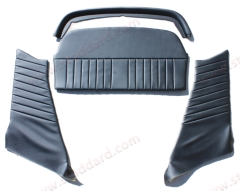 SIC-555-670-00-MNT Rear Side Panel Set, Black Vinyl Covered. Fits 911 912 Targa 1967-1968 
