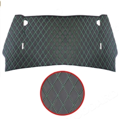 SIC-556-894-GRN ﾠEngine Compartment Sound Pad - Custom Leather With Green Diamond Stitching. Fits 911 912 1965-89