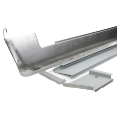 SMS-51-323-FIN Rocker Panel for 356 Pre A, Left Side, Fully Curved. Manufactured by Simonsen.