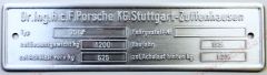 000-701-101-03 Steel Chassis Identification Plate for 356 PreA  