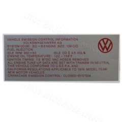 022-133-033 Emissions and Timing Decal for 914 02213303