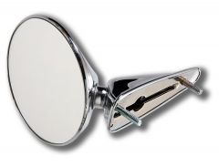 644-731-111-11 Small Durant Exterior Door Mirror, Flat, Left, for 356C and Early 911 Porsche Classic Part  