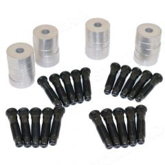 356-398-902-00 12mm Wheel Spacers with Bull Nosed Studs, Set of 20 for 356 356A 356B from Willhoit Restoration.