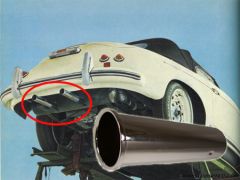 546-54-101 356 Sport Muffler Chrome Tip fits cars equipped with Sport Muffler 616-54-103    
