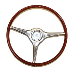 644-347-084-05 GT Steering Wheel, Wood Rim, 420mm, For 356B T6 and 356C New Concours Quality  