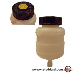 695-355-013-00 Brake Fluid Reservoir with Cap. Fits 356C and early 911 with single circuit brakes.  