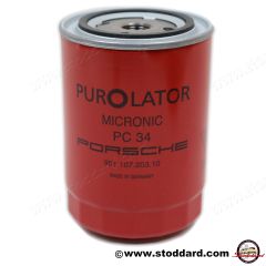 901-107-203-10 Red Oil Filter - Porsche Classic Part. Purolator Micronic. PC34 Fits 911 1965-1971  