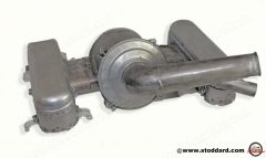 901-108-020-00 Complete Air Cleaner Box for Solex 40PI-1 Carburetors. Concours Recreation With All Correct Stamping Marks. Fits 911 1965-1966  