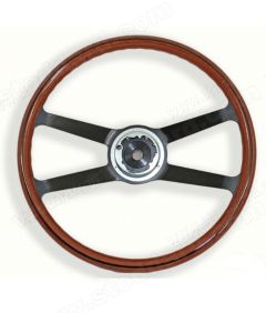 901-347-082-10 Steering Wheel, Mahagony Wood VDM 400mm for 911 912 1965-1973 and 914  