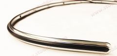 901-505-041-32 Front Bumper Deco Strip, Narrow, Complete, Porsche Classic Part. Fits 911 912 1965-1973.  
