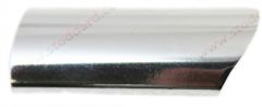 901-565-561-40 Bright aluminum trim, left end piece for rear. Fits 1968-1973 (Targa).  