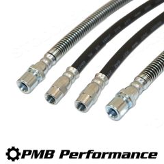 911-355-701-00 PMB Direct Fit Rubber Brake Hose Set For 911 1984-89 
