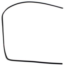 911-541-911-01-70K Front Windshield Window Trim, Left, Black Fits 911 912E 1974-89  