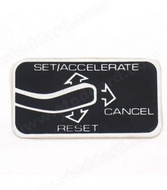 911-701-139-00 Cruise Control Decal, 911/930  