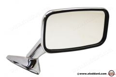 911-731-014-08 Chrome Flag Mirror, Right, Small for 911 1971-1973. Porsche Classic Part 