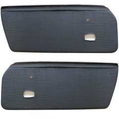 914-555-017-11-BLK Interior Door Panel Set, Black Basketweave for 914 1975-1976 91455501711